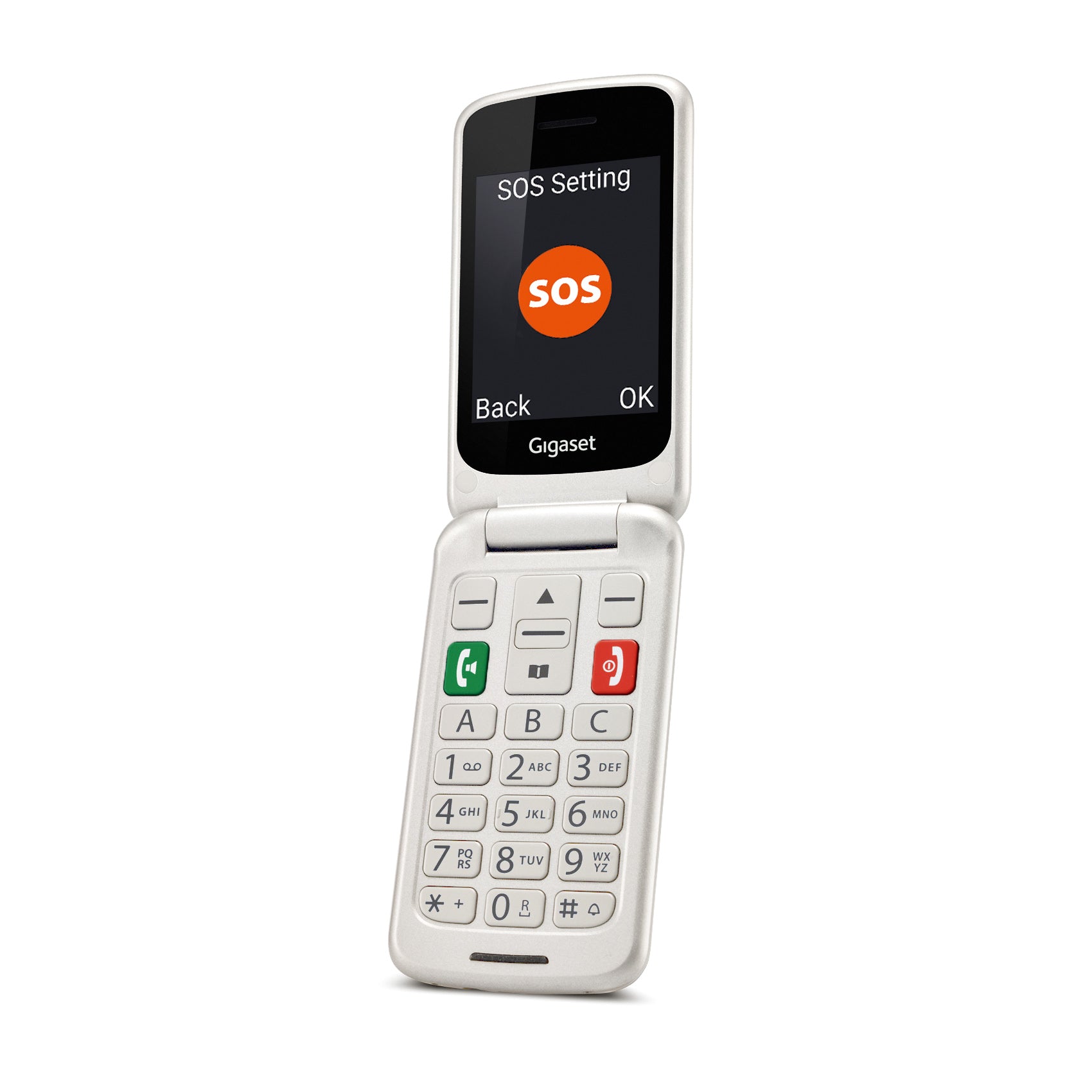 Gigaset GL590 Dual Sim Pearl-white Gigaset GL590 Dual Sim Pearl-white